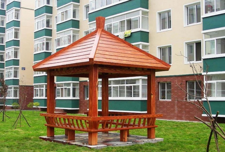 三仕爵木業(yè)----菠蘿格四角涼亭